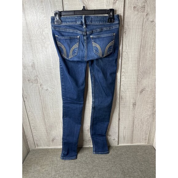 Hollister Womens Size 1 Skinny Jeans W25 L29 Cotton Blend Medium Wash Blue Denim - Picture 3 of 6